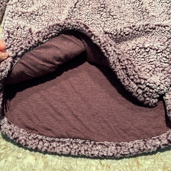 Womens purple half zip Sherpa - Picture 3 of 6
